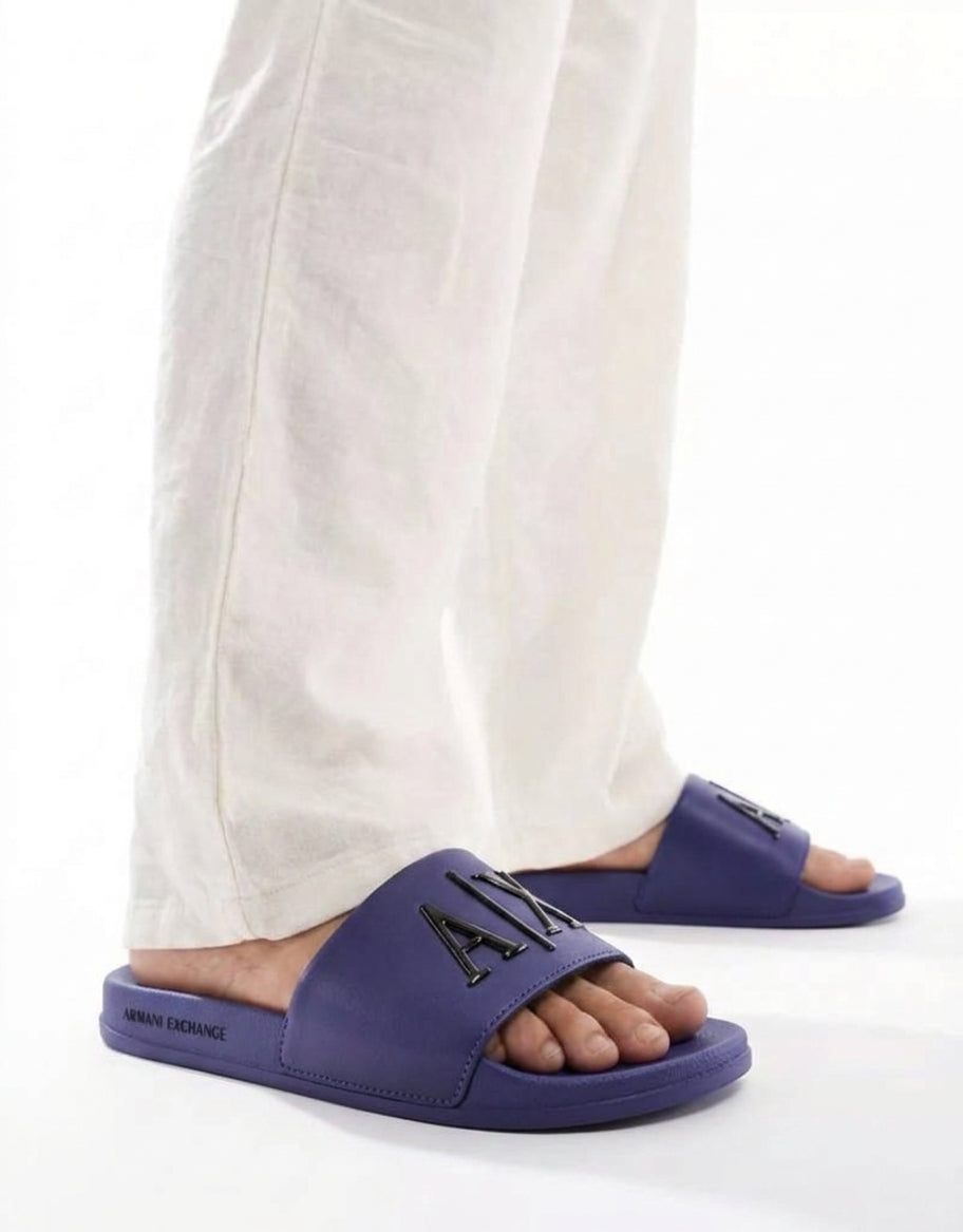 Casual Comfort Slides - Beige & Black