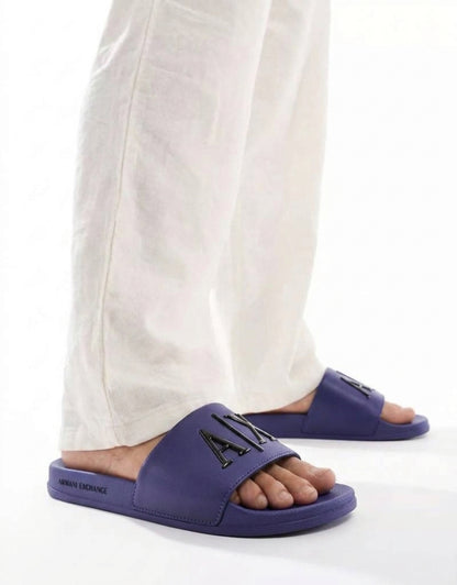 Casual Comfort Slides - Beige & Black